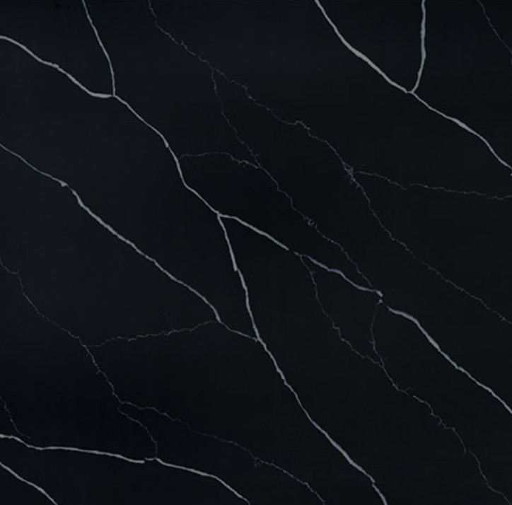 midnight black quartz countertop slabs